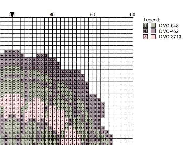 DIY Needlepoint Multicolored Scallop Shell 3| Digital Chart for Painting Your Own Canvas | Easy Needlepoint PDF | Instant Download | 18 Mesh
