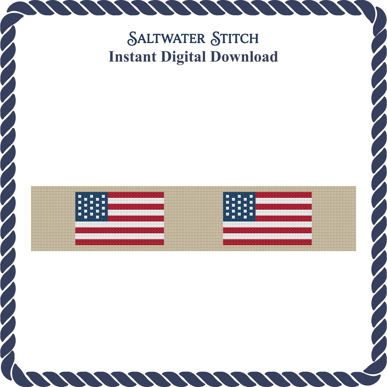 Khaki American Flag Key Fob