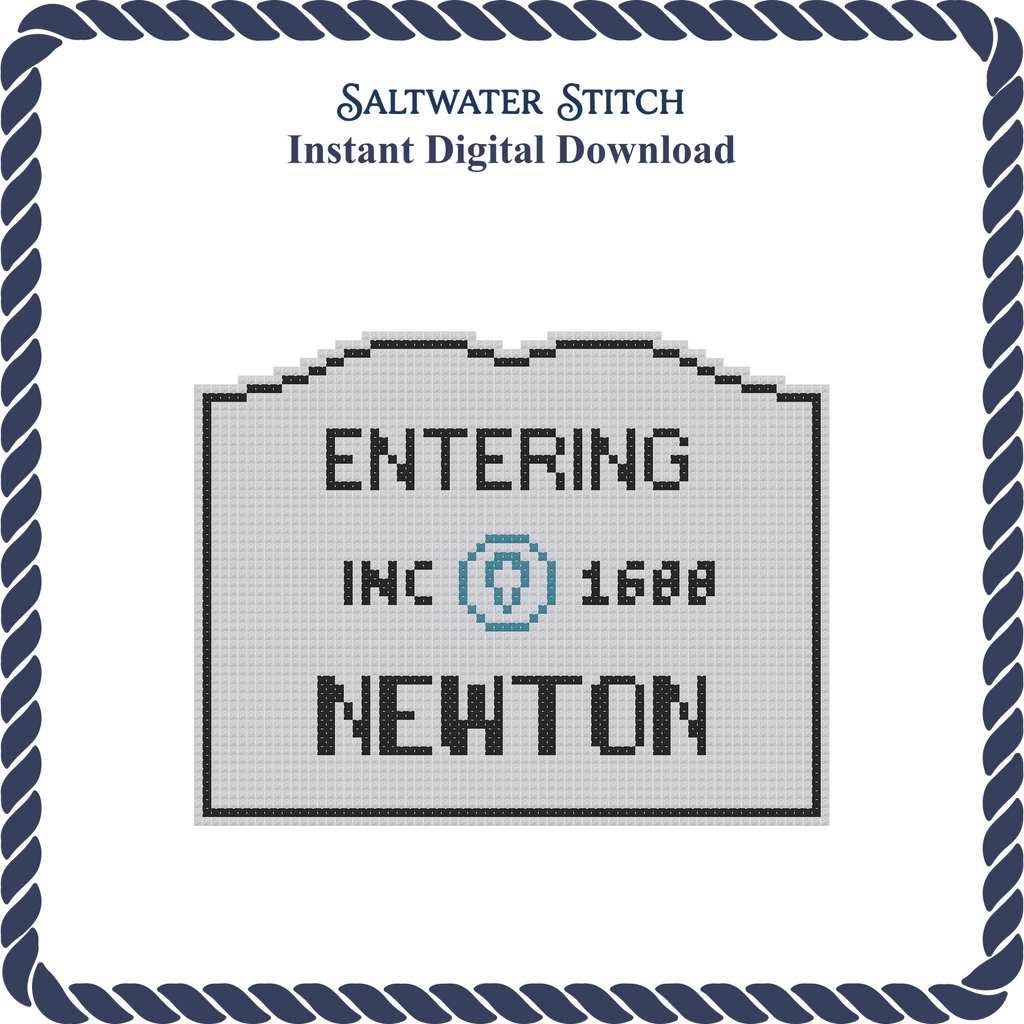 MA Welcome Sign - Newton