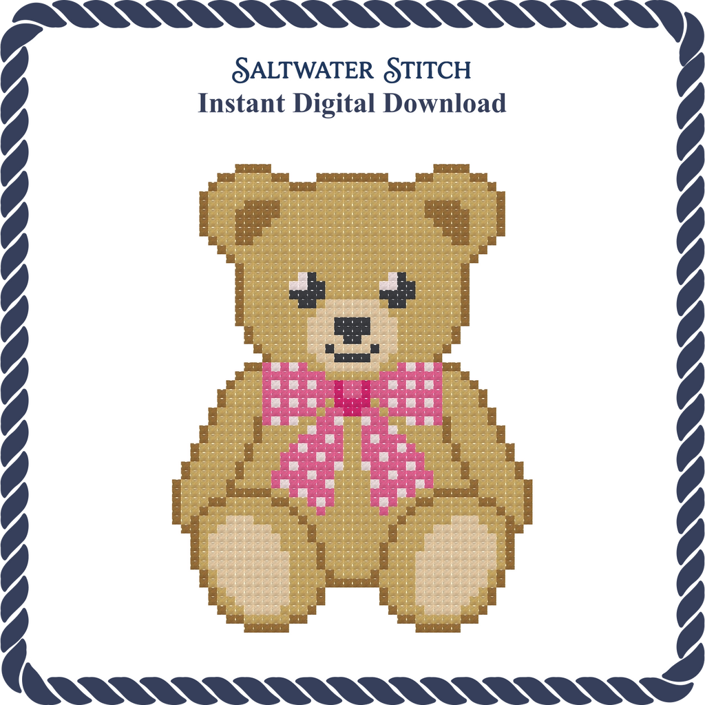 Pink Bow Teddy Bear