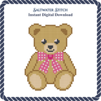 Pink Bow Teddy Bear
