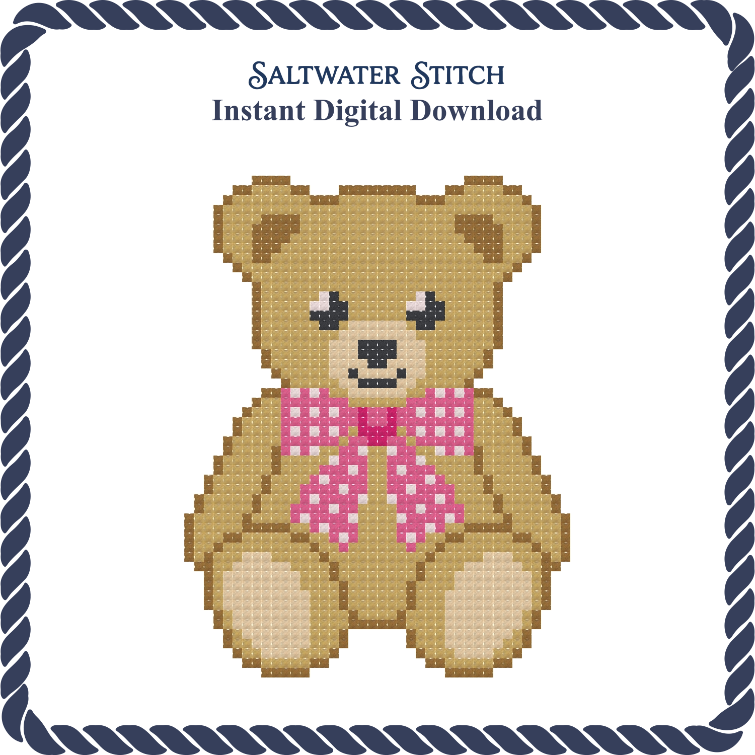 Pink Bow Teddy Bear