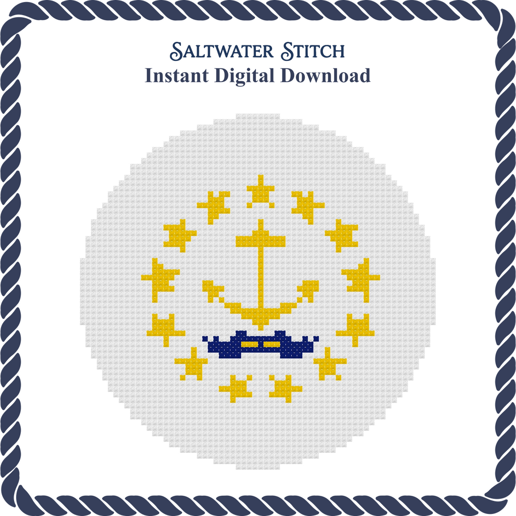 Rhode Island Flag Ornament