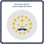 Rhode Island Flag Ornament