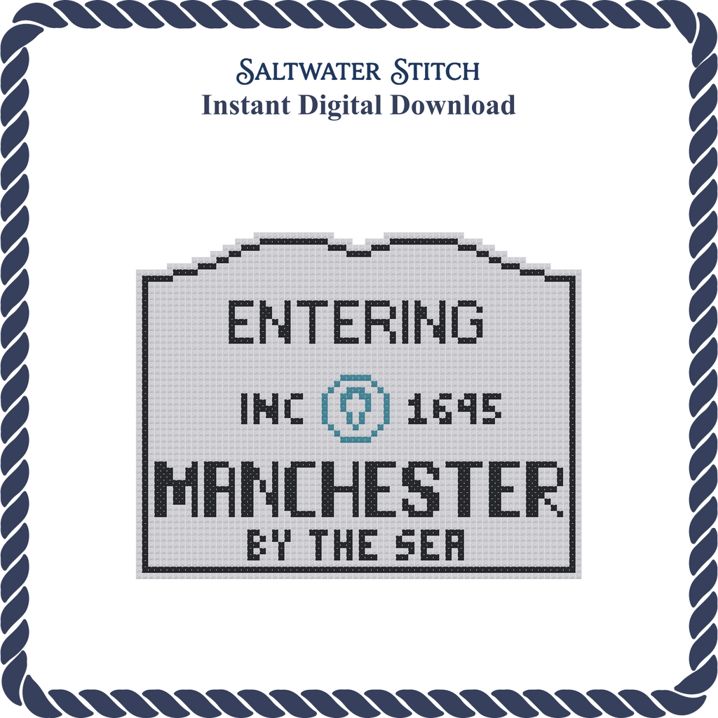 MA Welcome Sign - Manchester by the Sea