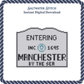 MA Welcome Sign - Manchester by the Sea