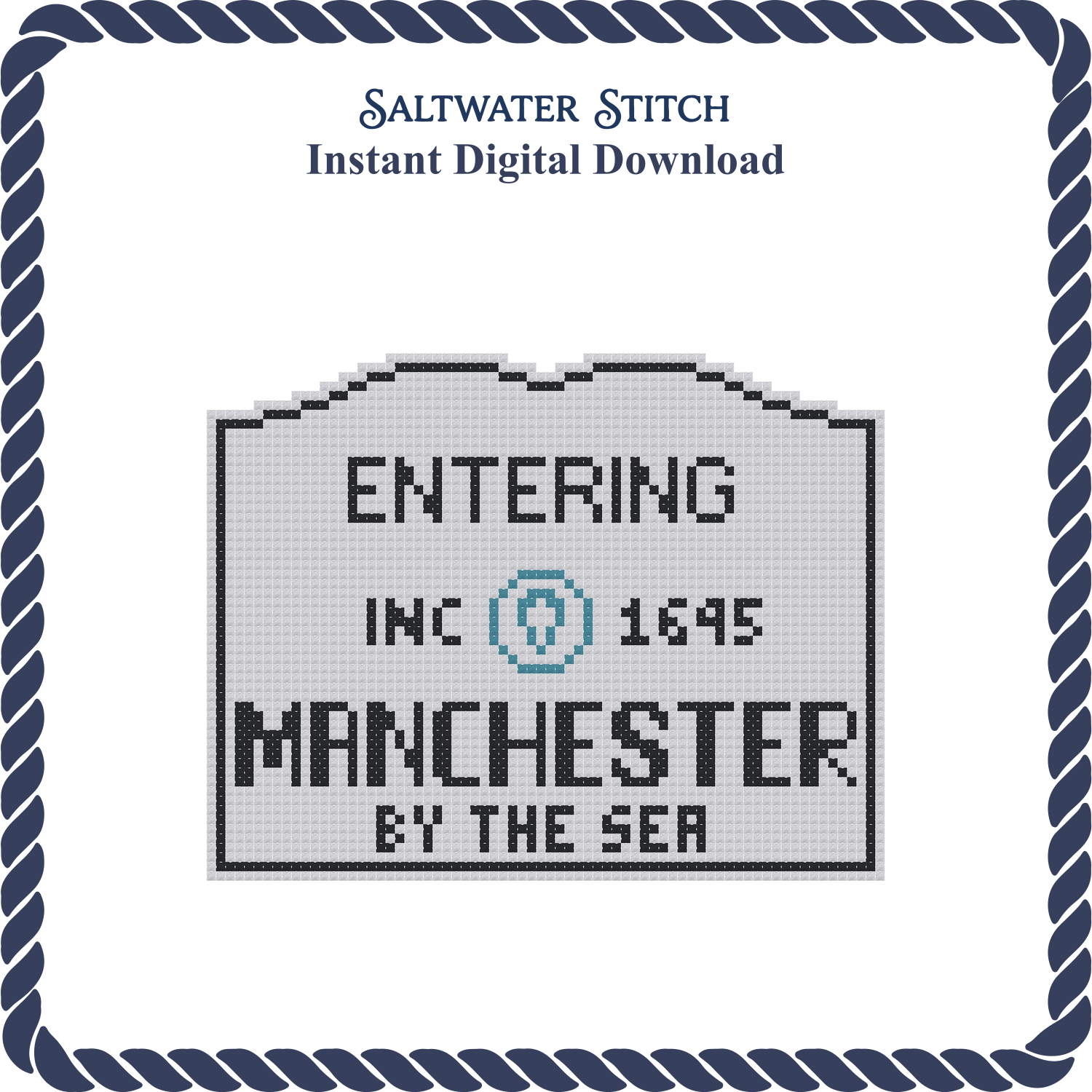 MA Welcome Sign - Manchester by the Sea