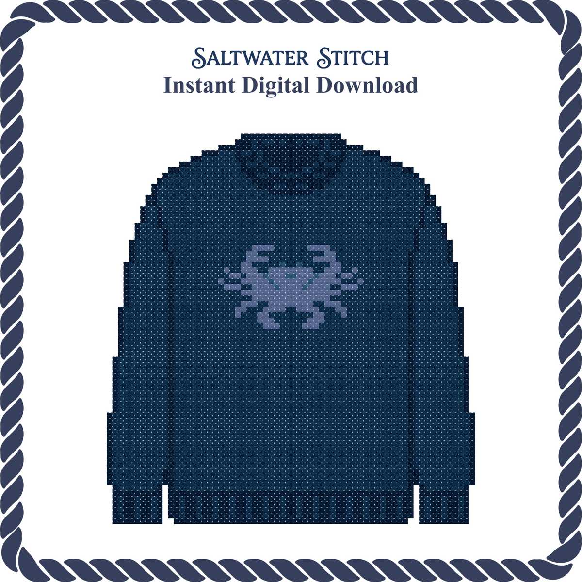 Crab Sweater (Navy)