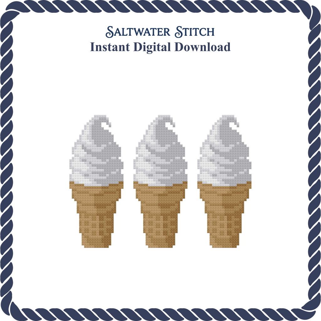 3 Cones Vanilla (Soft Serve)