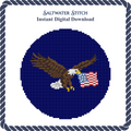 Eagle With Flag Ornament