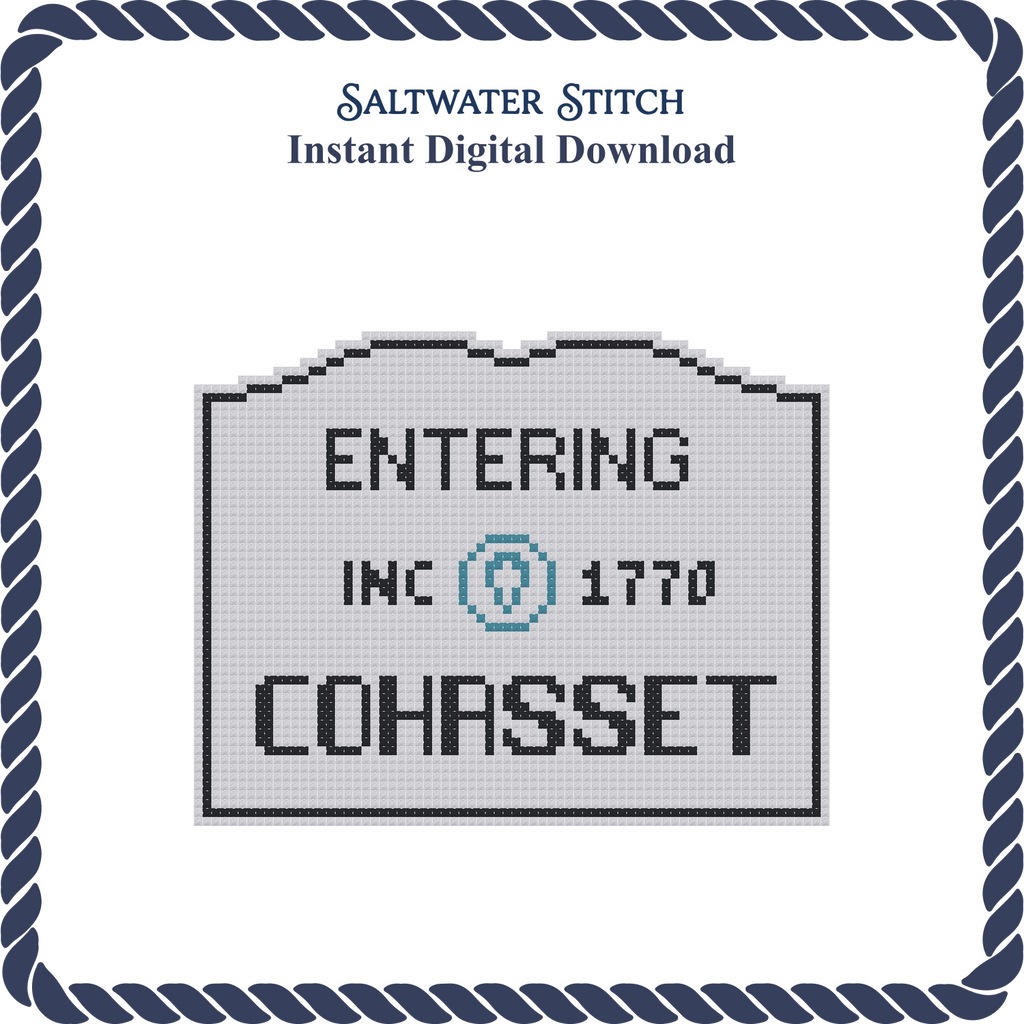 MA Welcome Sign - Cohasset
