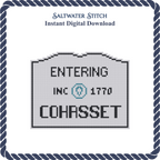 MA Welcome Sign - Cohasset