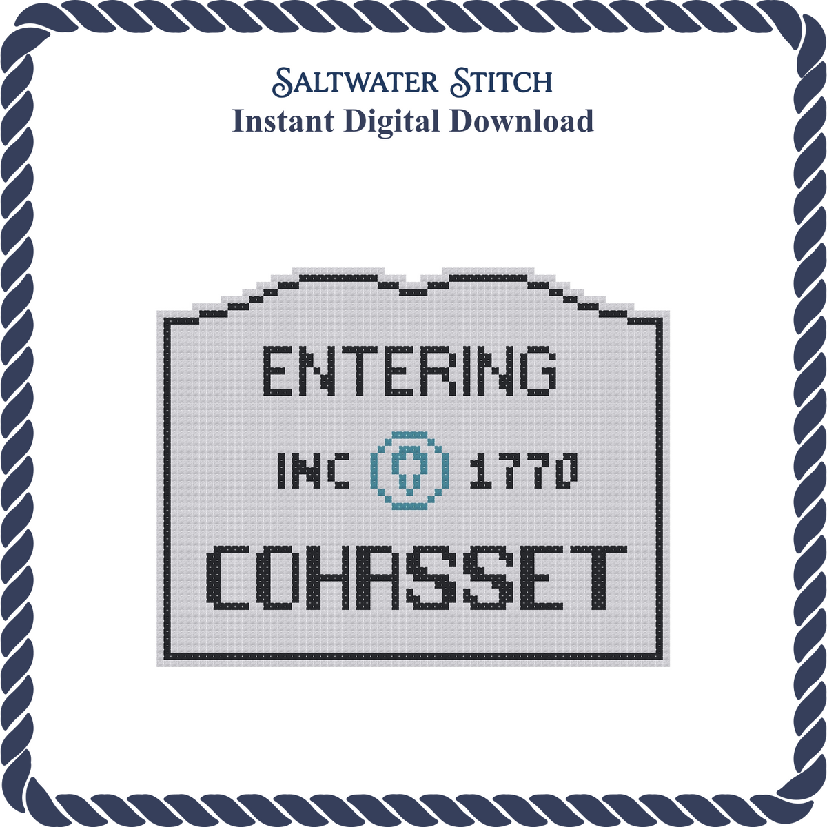 MA Welcome Sign - Cohasset