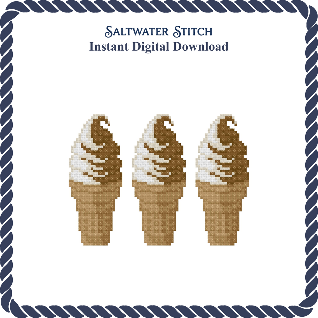 3 Cones Vanilla Chocolate