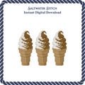 3 Cones Vanilla Chocolate