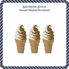 3 Cones Vanilla Chocolate