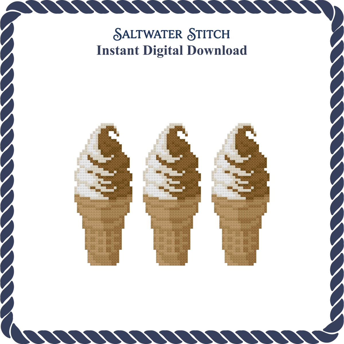 3 Cones Vanilla Chocolate