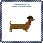 Dachshund in Cowboy Hat