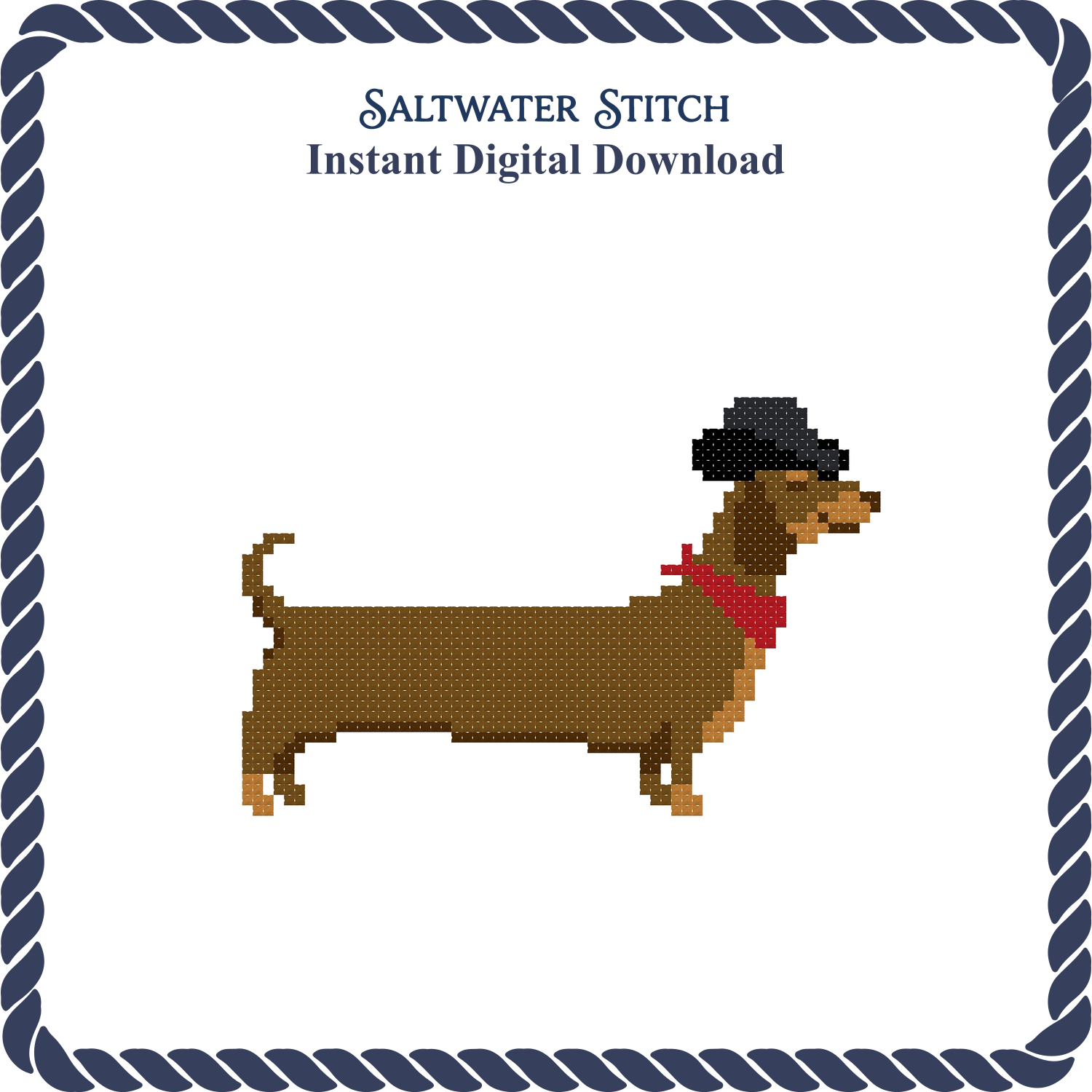 Dachshund in Cowboy Hat