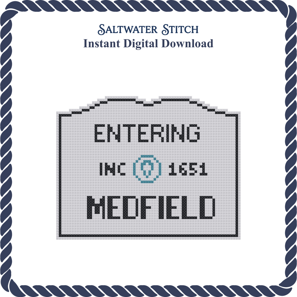 MA Welcome Sign - Medfield