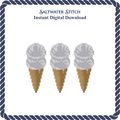 3 Cones Vanilla
