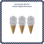 3 Cones Vanilla