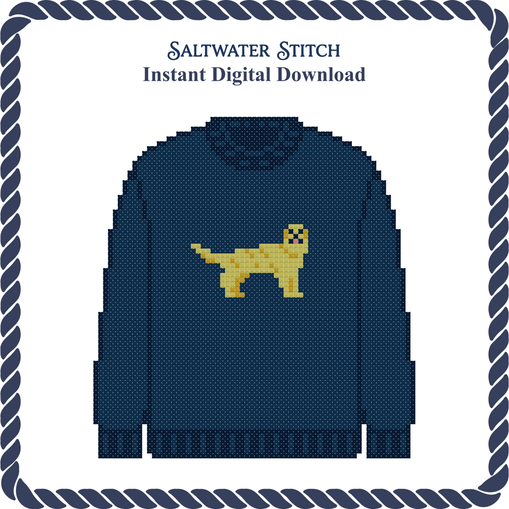 Golden Retriever Sweater (Navy)
