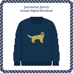 Golden Retriever Sweater (Navy)