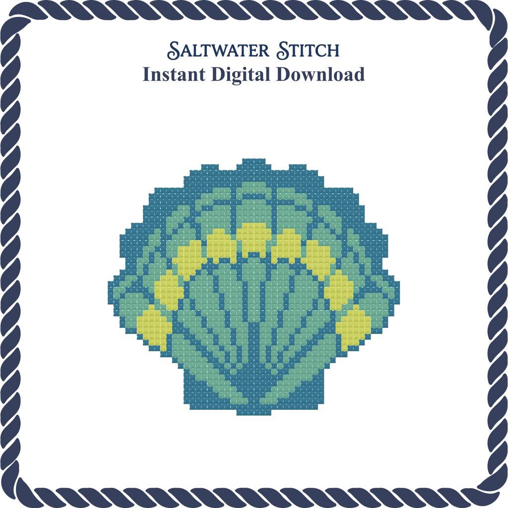 Multicolored Scallop Shell 1