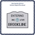 MA Welcome Sign - Brookline