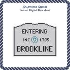 MA Welcome Sign - Brookline