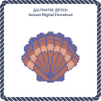Multicolored Scallop Shell 2