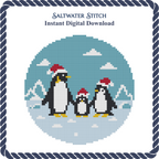 Penguin Family Christmas Ornament