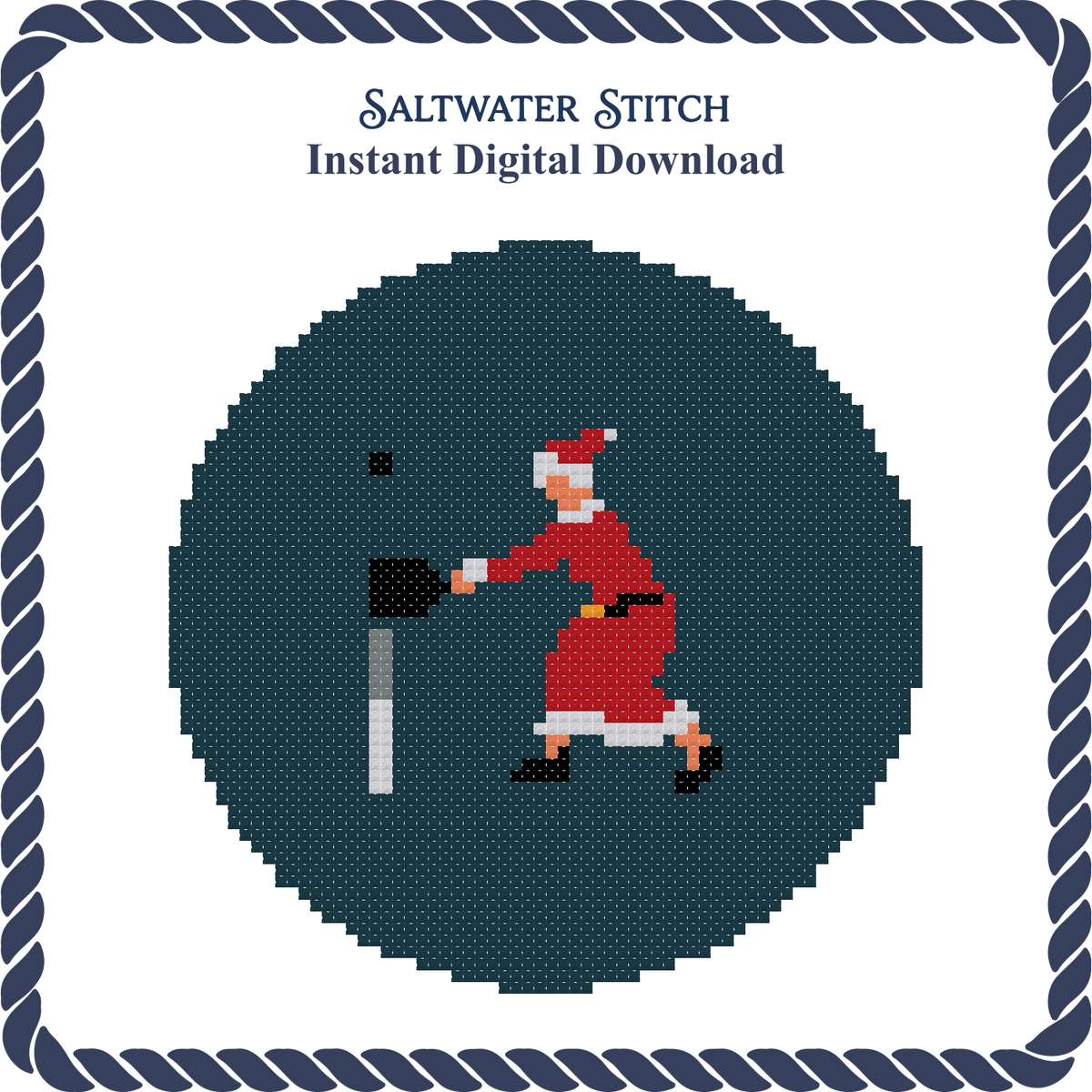Mrs. Claus Playing Pickleball Ornament
