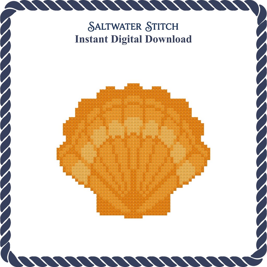 Tangerine Scallop Shell