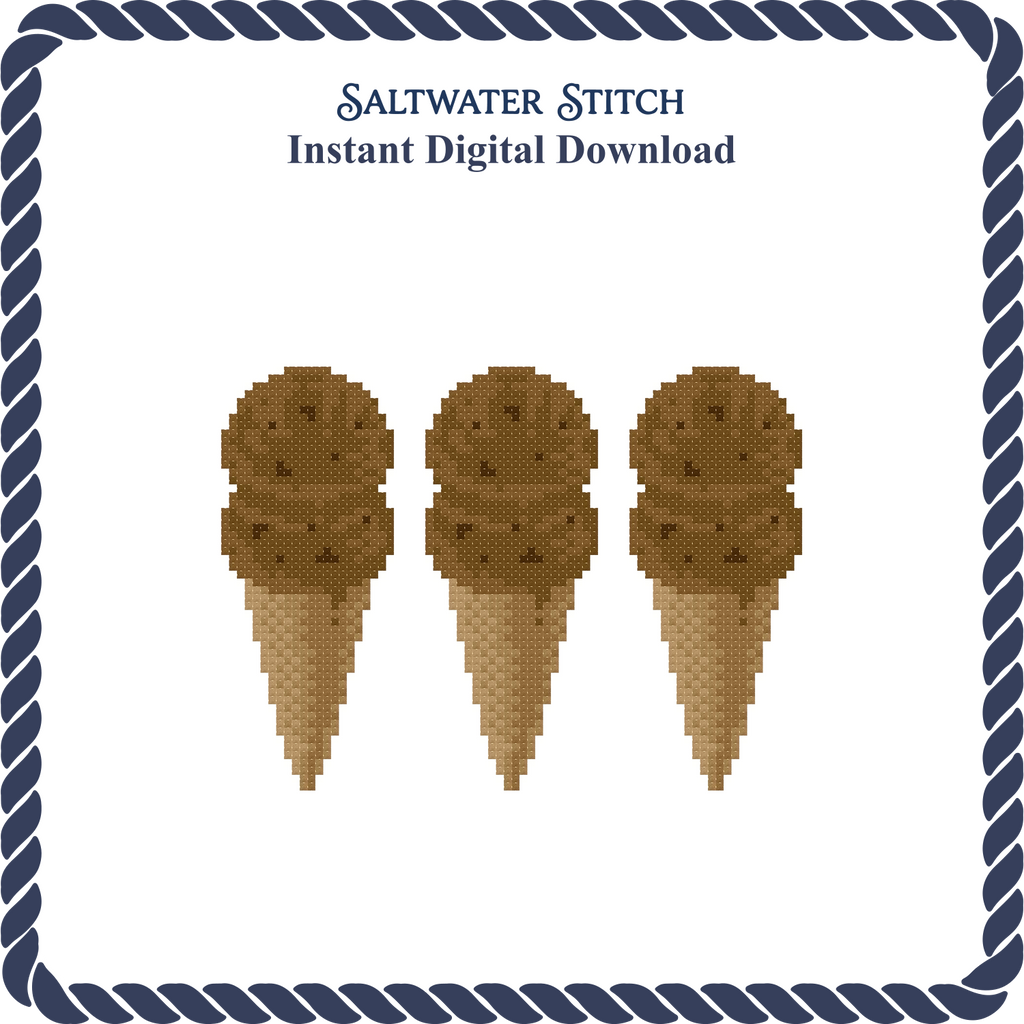 3 Cones Choco Chip