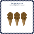 3 Cones Choco Chip
