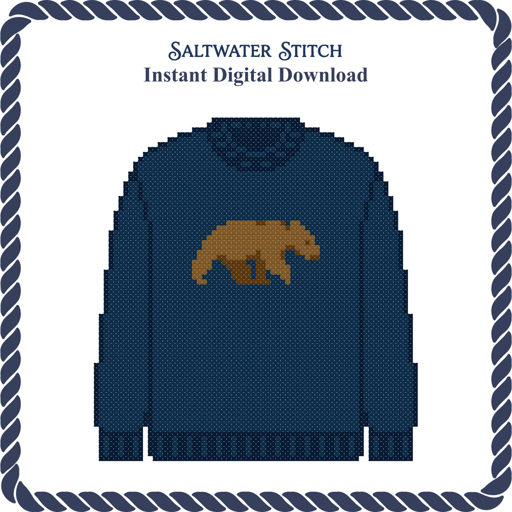 Bear Sweater (Navy)