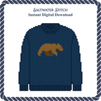 Bear Sweater (Navy)