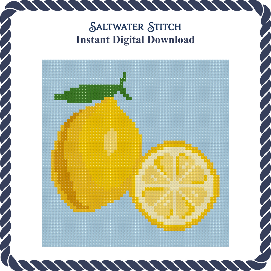 Lemon on Blue