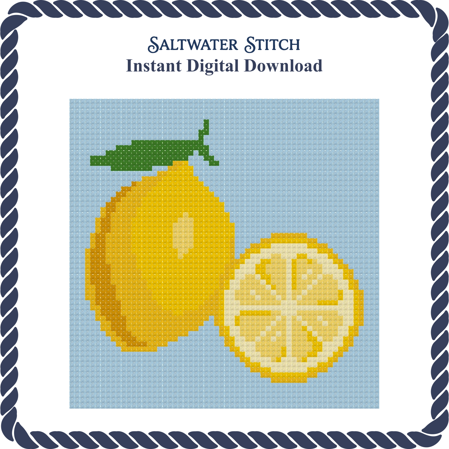Lemon on Blue