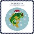 Jumping Bass Christmas Ornament
