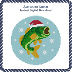 Jumping Bass Christmas Ornament