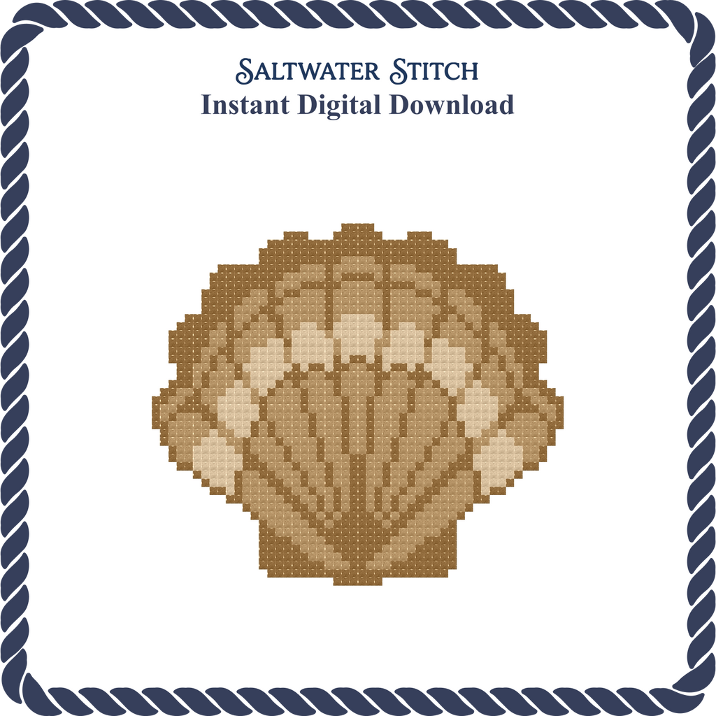 Tan Scallop Shell