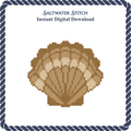 Tan Scallop Shell