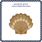 Tan Scallop Shell