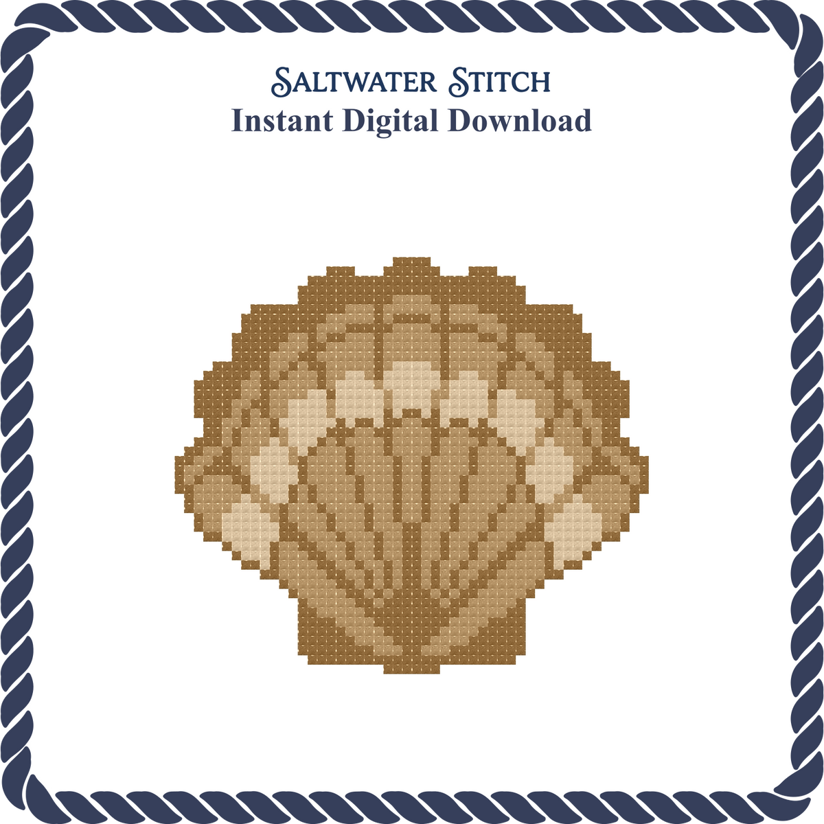 Tan Scallop Shell
