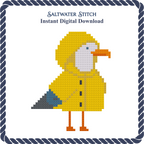 Seagull in a Yellow Slicker