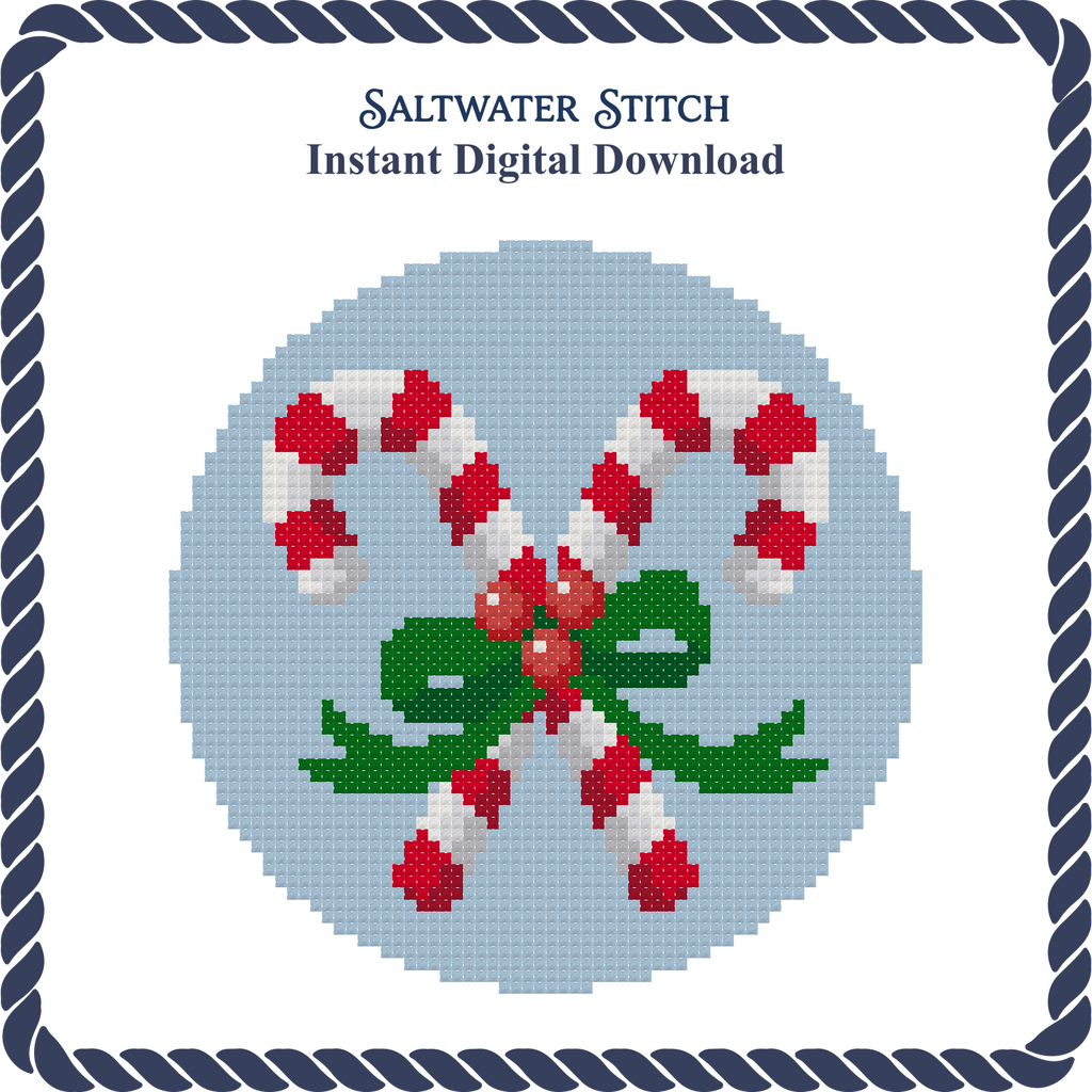 Candy Canes Christmas Ornament