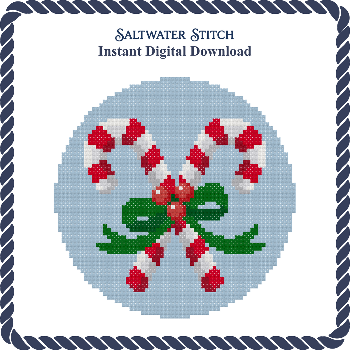 Candy Canes Christmas Ornament